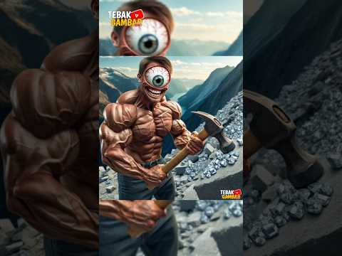AYAH HANCURIN BATU #funny #animasulucu #feedshorts #cartoon