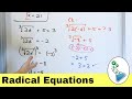 Radical Equations and Their Solutions
