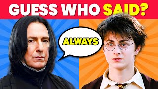 Who Said It? | Harry Potter Quotes Quiz ⚡🧙‍♂️”