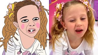 Nastya and Dad Are Going on a Trip + More Funny Drawing Meme
