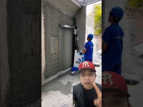 Técnicas para afinar muros y paredes con concreto #construccion #albañilería #herramientas