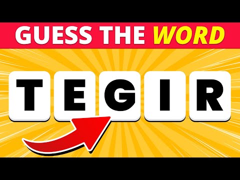 Guess The WORD From SCRAMBLED LETTERS 📚🤔 | Scrambled Word Quiz 2024