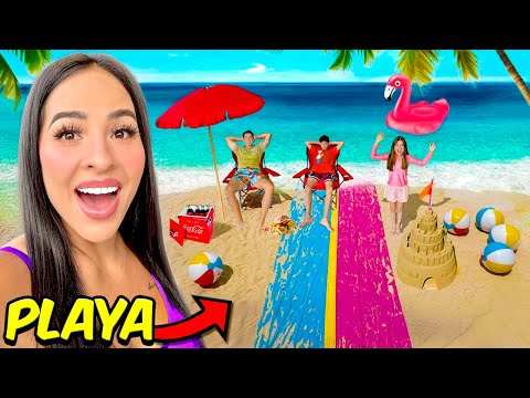 CONSTRUI UNA PLAYA EN MI CASA!!