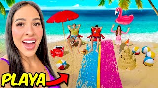 CONSTRUI UNA PLAYA EN MI CASA!! 
