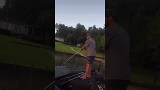 That’s about where ya wanna hook em #fishing #fish #bassfishing #shorts #short