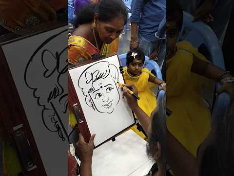 caricature drawing by surendar #velvomcaricature #caricature #pondybazaarartist  #chennaiartist