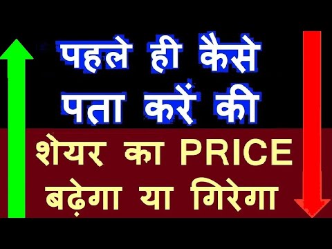 पहले ही कैसे पता करें की Share का Price 📈बढ़ेगा या गिरेगा📉 ( 2 Tricks ) 🔴 Stock Market Classes | SMC