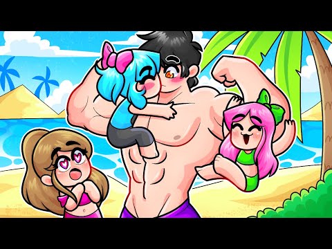 TODAS LAS CHICAS SE ENAMORAN DE MI EN LA PLAYA 💖🌴 SRJUANCHO MAMADISIMO BESA A SRTACATANA 😍 MINECRAFT