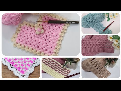 💯👌 Birbirinden farklı güzel tığ işi örgü modelleri Easy crochet knitting