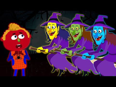 Three Little Witches: तीन छोटी चुड़ैल | Hindi Songs and Rhymes | HooplaKidz Hindi