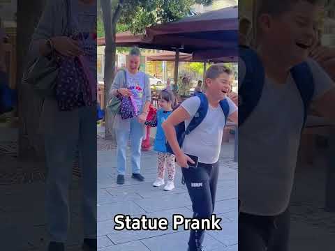 Funny bushman prank #fypシ #funny #funnytiktok #foryou #statueprank #kidprank