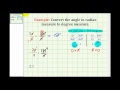 Converting Angles: Radians to Degrees
