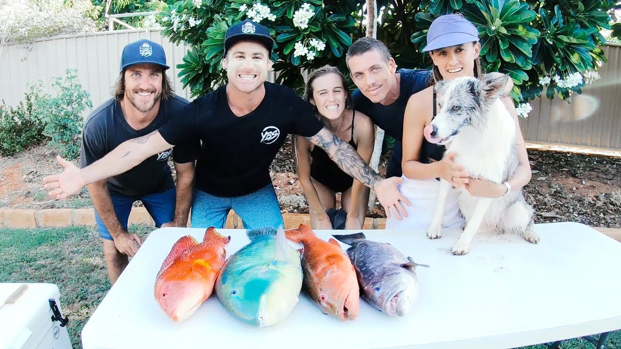 Spearfishing Catch And Cook BBQ FISH WINGS Whale Shark & Moray Eels - Ep 68