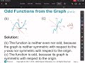 Exploring Even and Odd Functions