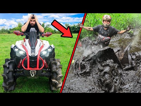Extreme BOTTOMLESS Mud PIT Ate My Can-Am | FT. Mud Puppy