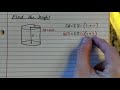 Surface Area and Volume of Cylinders