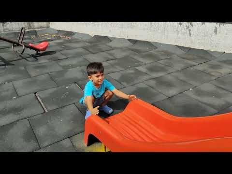 Aahan playing in the park