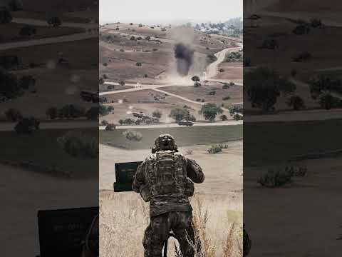 Armored BTR-80 column destroyed by TOW | Arma