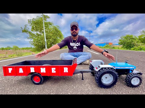 We Are Unboxing Very Big Size Tractor New Holland 3630 4WD  Diy Cast Model with Trolley |