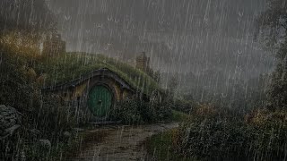 Chuva de Bênçãos para Dormir Rápido - Barulho de Chuva Forte e Trovões na Floresta Enevoada