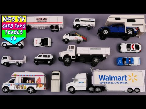 Learn White Colors With Street Vehicles For Children