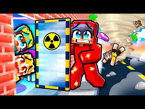 I Built a Family Tornado Bunker in Minecraft!