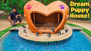 Rescue Puppies Get a Dream House with Fish Pond!