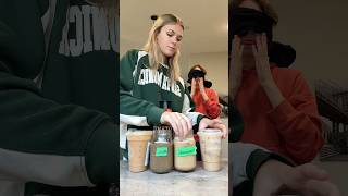 Blindfolded pumpkin spice latte taste test #shorts