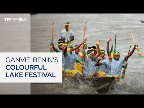 Benin's Canoe Race At Colourful Lake Festival