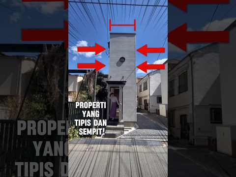 【Apakah Mungkin Tinggal di Sini..?】Tipis!! Sempit!! Bisakah Orang Tinggal Di Rumah Sekecil Ini?