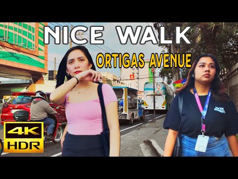 Nice Afternoon Walk | Ortigas Extension Ave. Pasig City Philippines {4K HDR}