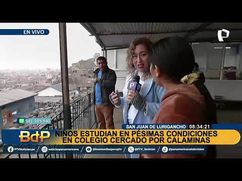 Más de 200 niños en peligro: colegio de SJL funciona entre piedras sueltas y mallas oxidadas