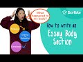 Essay Writing: Body Section
