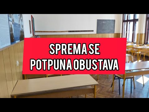 Sprema se POTPUNA obustava nastave u Srbiji! Nezapamceno! #škola