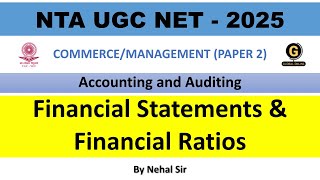 UGC NET Commerce Paper 2 Preparation 2025 | Accounting and Auditing | Types of Financial Ratios #ugc