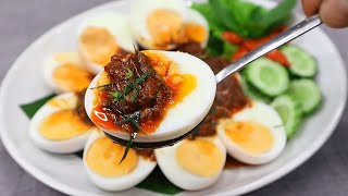 #ไข่ต้มราดพริก เมนูง่ายๆ แต่อร่อยมาก