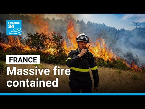 YouTube video thumbnail: France's Largest Fire in Over a Decade Contained, but not yet Extinguished