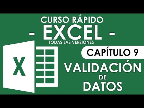Curso Excel - Capitulo 9, Validación de Datos (Audio Mejorado)