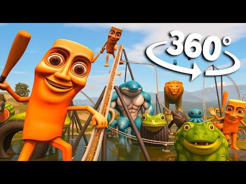🎢 360° Tung Tung Sahur Roller Coaster Meme in VR 8K