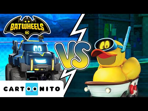 Helden vs Schurken Deel 2 | Batwheels | Cartoonito