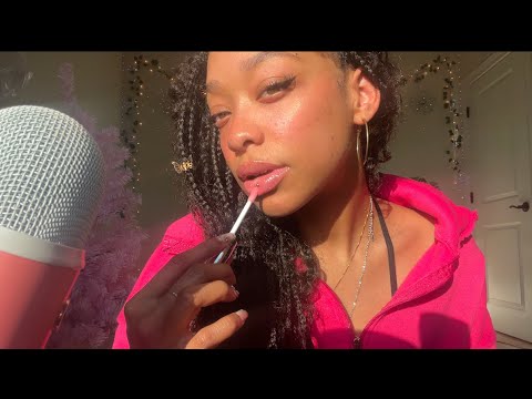 ASMR | Upclose Lipgloss Tingles 🧚🏽‍♂️ + Hand Movements (𝓝𝓸 𝓽𝓪𝓵𝓴𝓲𝓷𝓰) 🌷