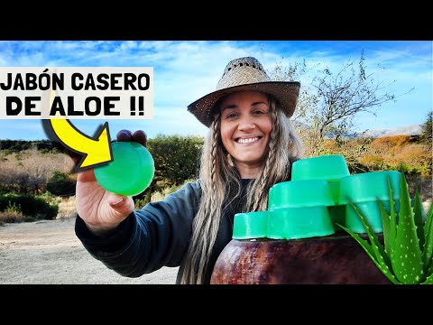 Jabón Artesanal con ALOE │para Acné, Arrugas o Rojeces │Antibacterial │RINDE MUCHISIMO!