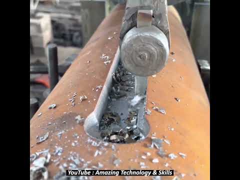 Incredible Machining Process of Giant Gearbox Shaft With Amazing Old Technology #shorts