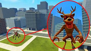 Un DRON Capta al MONSTRUO de 99 NOCHES EN EL BOSQUE en la CIUDAD | Garry's Mod Sandbox