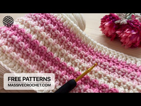 VERY EASY & FAST Crochet Pattern for Beginners!⚡️BRAND NEW Crochet Stitch for Baby Blanket & Bag