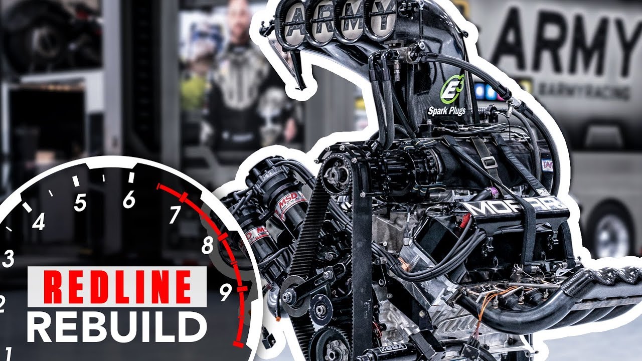 Redline Rebuild cracks open an 11,000-hp Top Fuel dragster engine