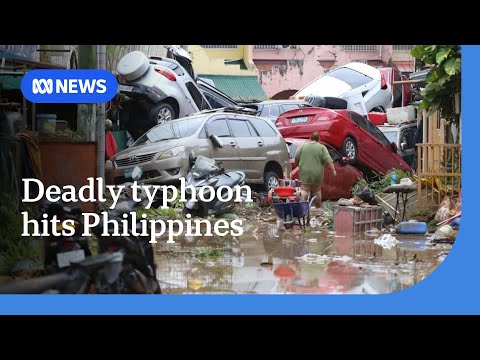 YouTube video thumbnail: Typhoon Kalmaegi Wreaks Havoc in Philippines Leaving Dozens Dead