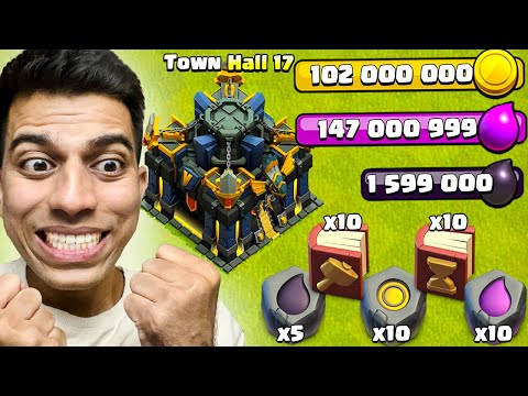 Maxing My Town Hall 17 Spending Spree (Clash of Clans)