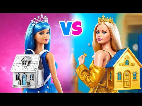 ¡Chica de Día vs Chica de Noche! ✨ ¡RETO DE UNA CASA DE UN SOLO COLOR!