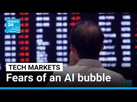 YouTube video thumbnail: Fears of an AI Bubble Drag Tech Stocks Lower